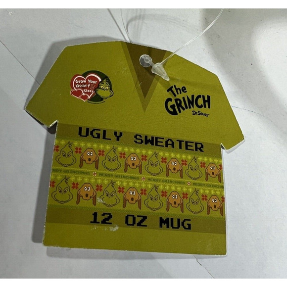 Dr. Seuss The‎ Grinch Merry Grinchmas Ugly Sweater Green Mug Coffee Mug Cup - Picture 4 of 4